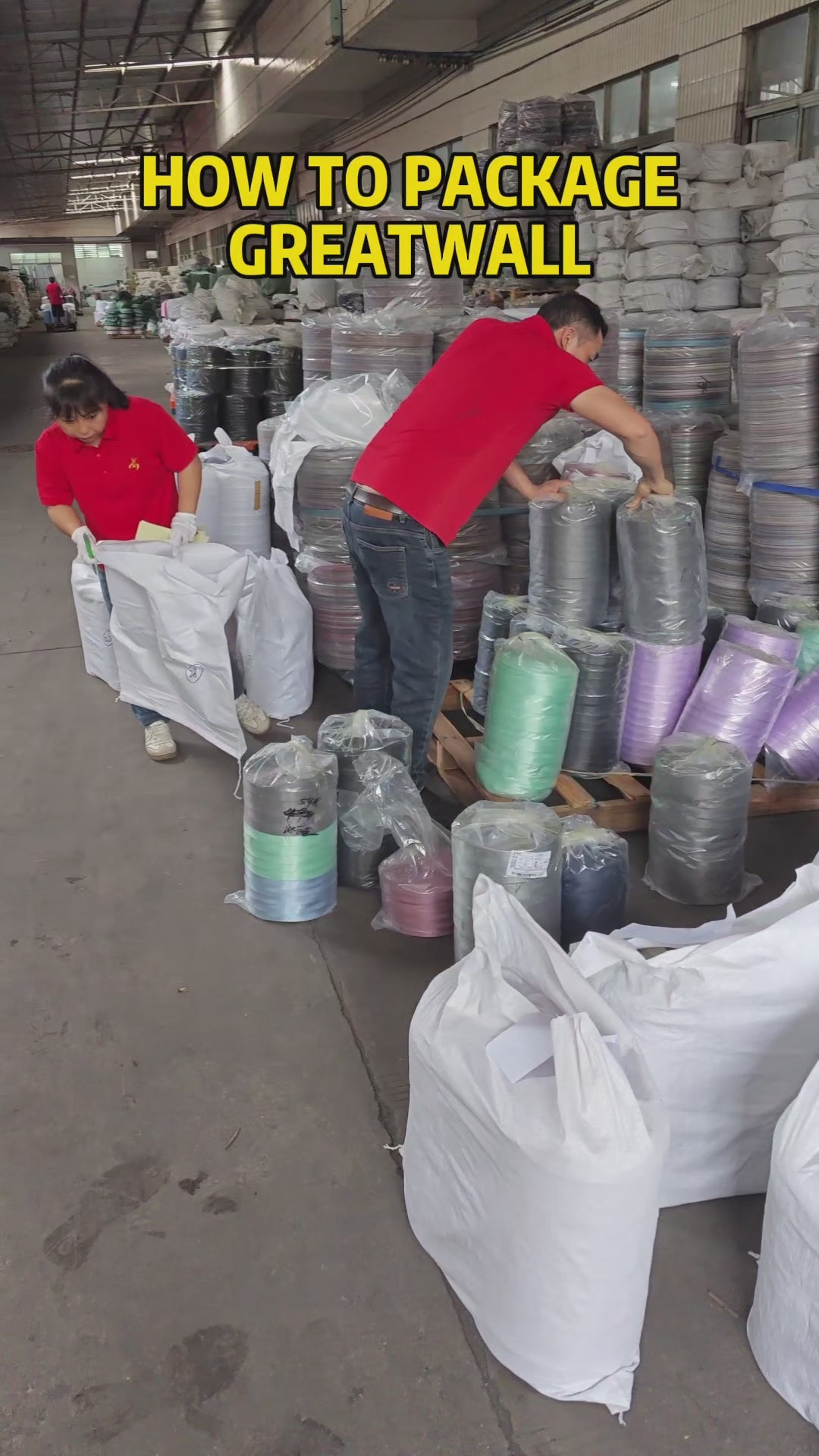 The package of the webbing in Greatwall webbing factory